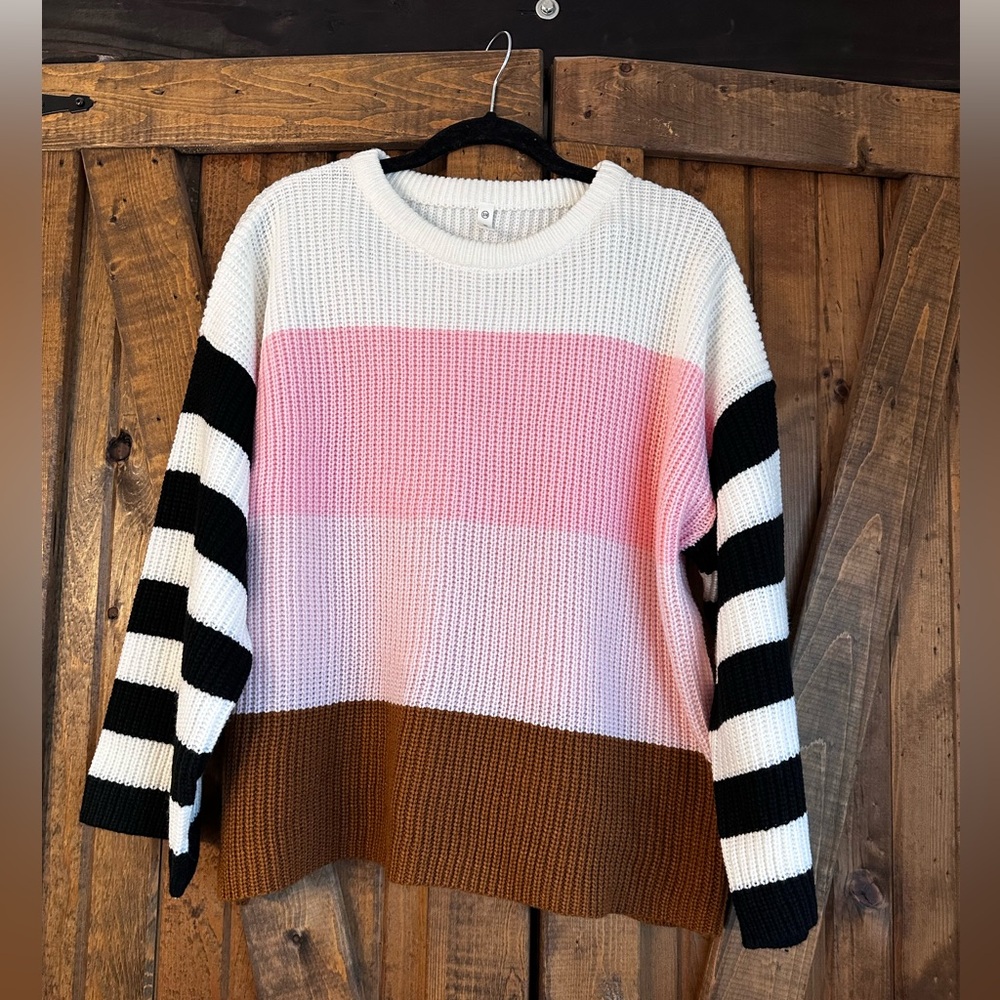 Wishlist color block sweater